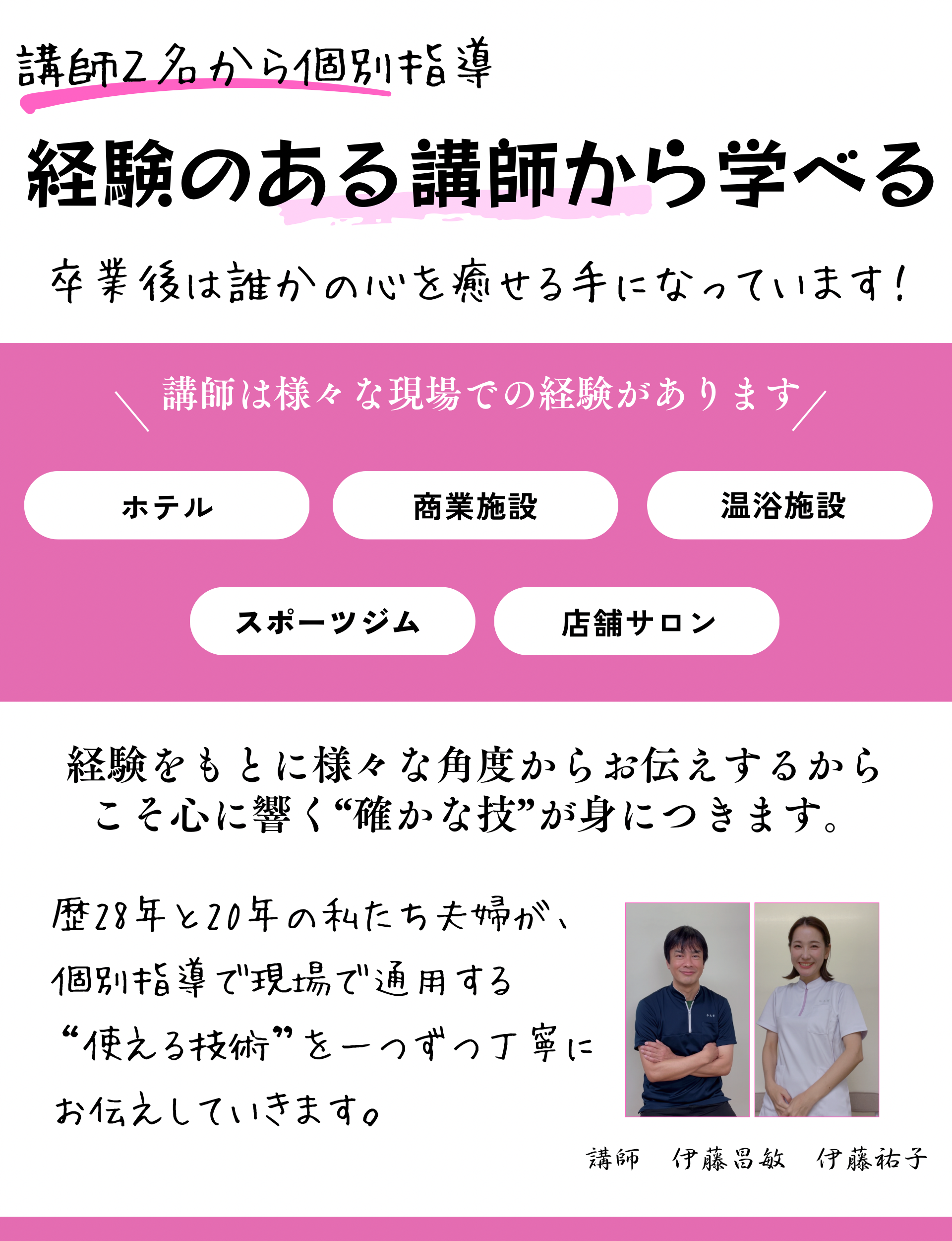 リンパマッサージスクール大阪の講師