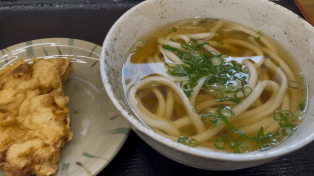 香川足つぼスクールの後のうどん